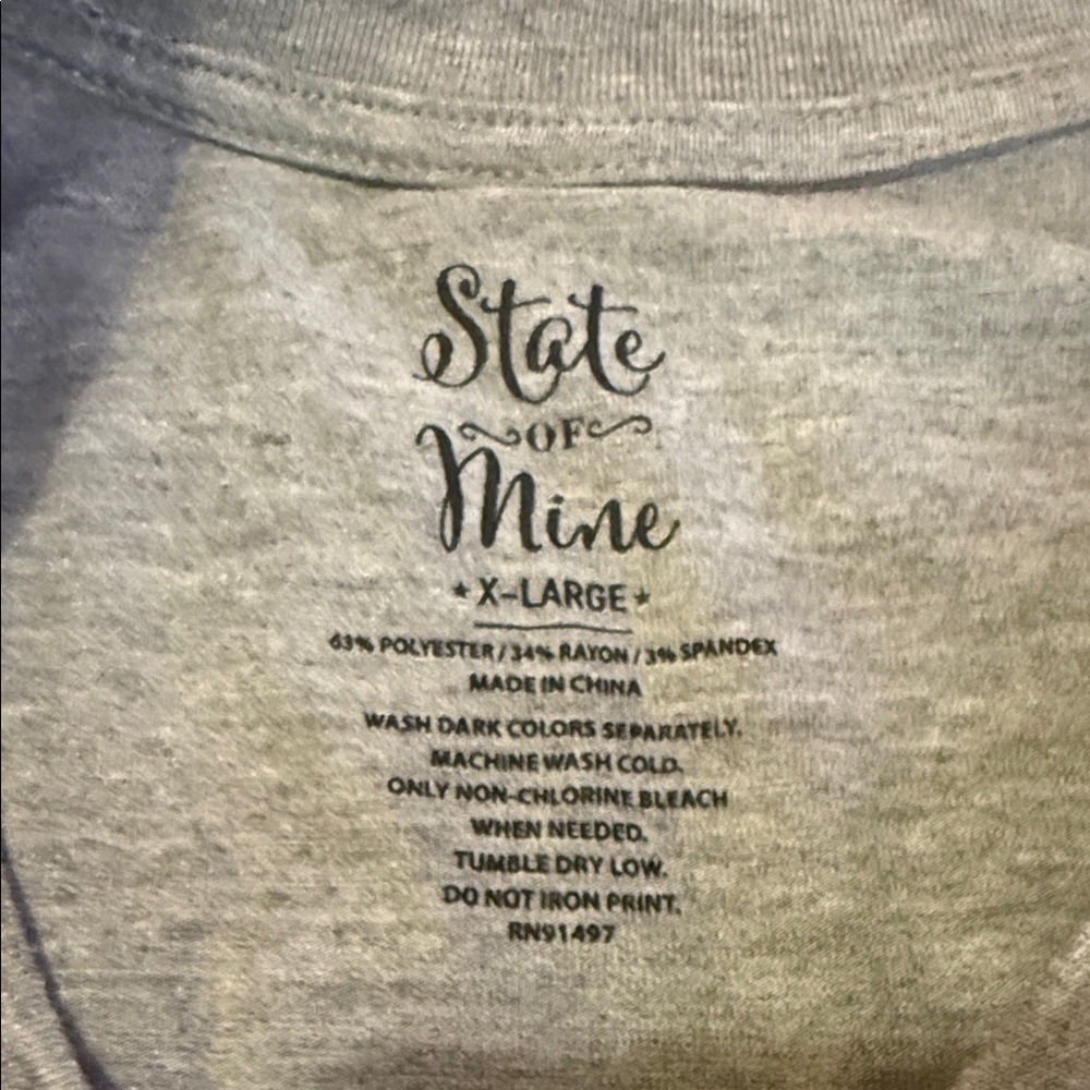 State of Mind Gray Long-Sleeve Top with Turkey 'Gobble Til You Wobble' Graphic - Picture 4 of 5